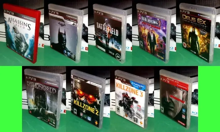 Jogos de PS3 Coleção c/ 7 jogos Originais bem conservados e funcionando perfeitamente !!!