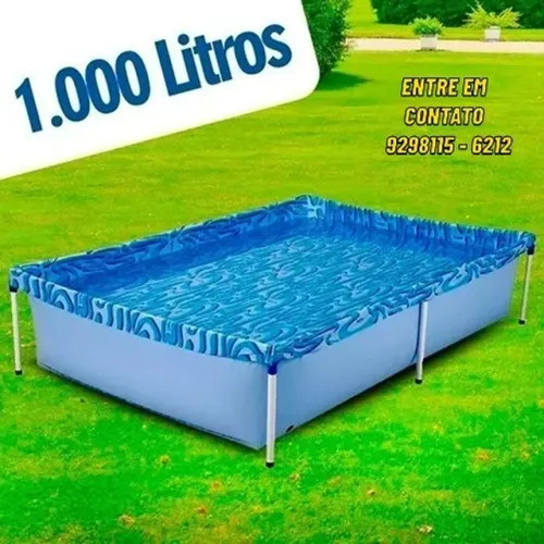 Piscina Infantil 1000L Retangular-Entregas 9h as 22h