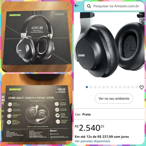 Headphone Shure Aonic 40 Raridade - Trocas