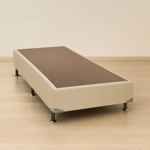 Base Box Solteiro Bege Ortobom
