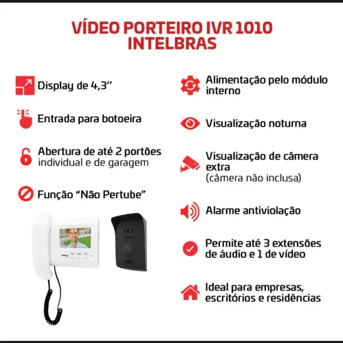 Venda, Manutenção e instalação em porteiro eletrônico
