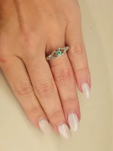 Anel de noivado em Ouro 18k