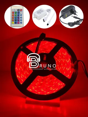 Fita LED RGB 5 Metros com Controle Remoto
