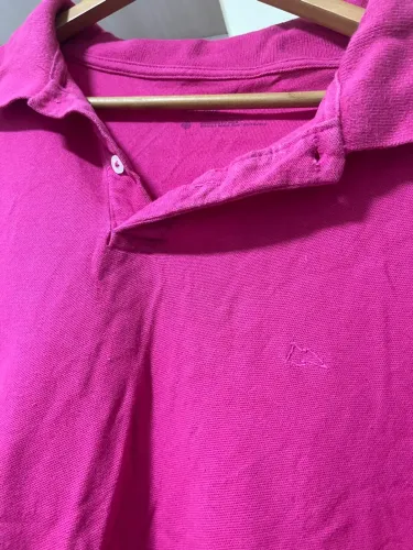 Camisa Polo Rosa Pink Masculina