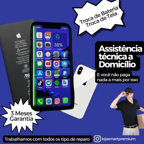 Troca de Tela e Bateria de Celular - Assistência Técnica
