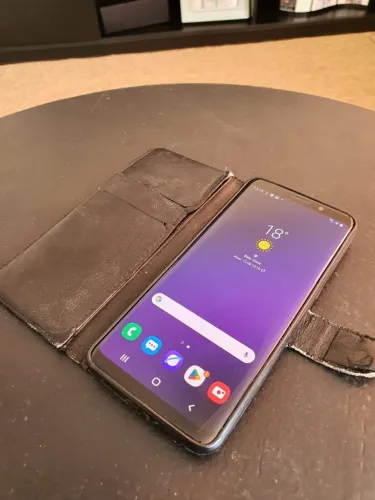 Aparelho Samsung Galaxy S9 preto em excelente conservação!