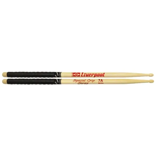 Baquetas Bateria Liverpool Special Grip 7a Ponta De Madeira