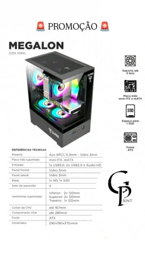 Gabinete Gamer Megalon - Promoção!