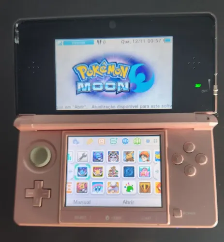 Nintendo 3DS Rosa Desbloqueado com Jogos