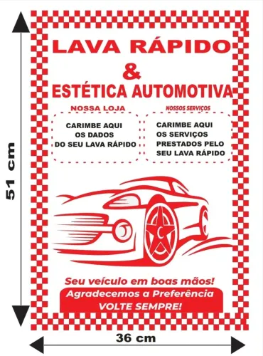 Tapetinhos de papel para carro em lava-rápidos