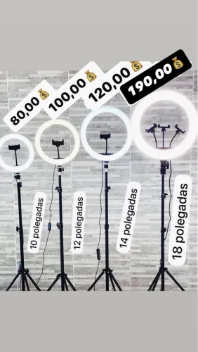 Ring Light led completo Profissional - Vários Tamanhos e Preços