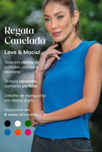 Regata Canelada - Leve e Macia!