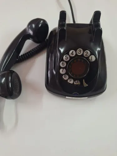 Telefone Preto Fixo Vintage
