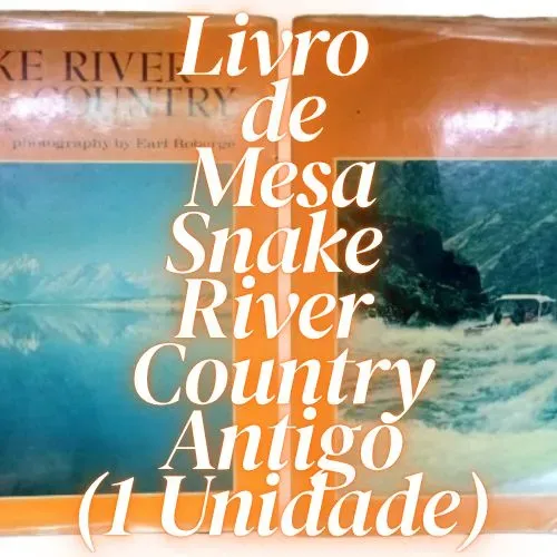 Livro de Mesa Snake River Country Antigo
