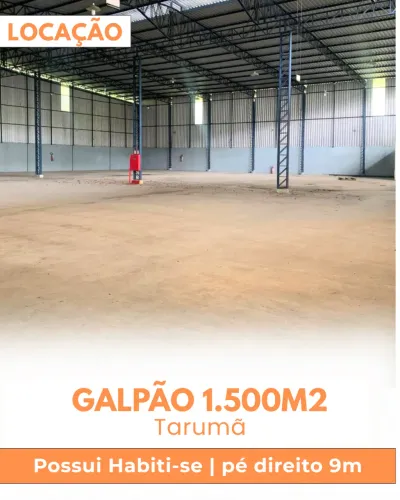 Galpao 1500m2 com Habiti-se Pé direito 9m