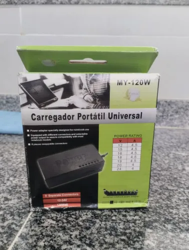 Carregador Portátil Universal para Notebook - 120W