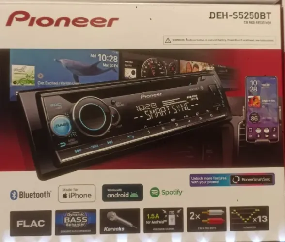 Rádio CD Player Automotivo MP3 Pioneer Deh-S5250BT Usb Bluetooth