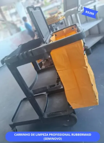 Carrinho de limpeza profissional da Rubbermaid