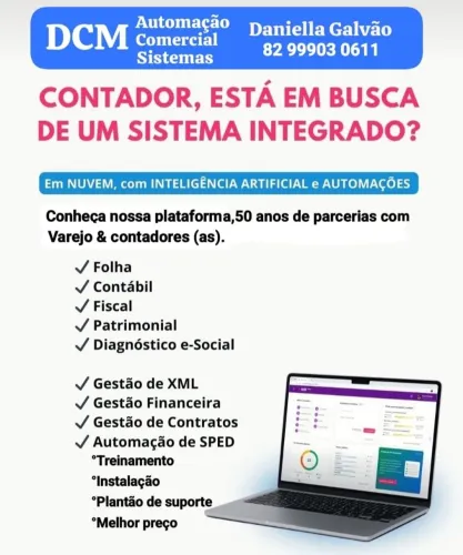 PARCERIAS COM CONTADORES (AS),DCM AUTOMAÇÃO COMERCIAL