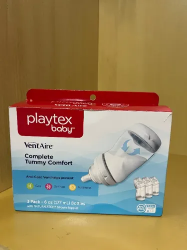 Mamadeira Playtex baby VentAire bico com formato similar ao seio materno e anti cólica 