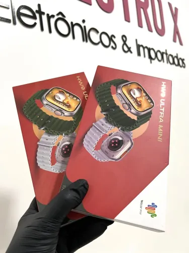 RELÓGIO SMARTWATCH HW9 ULTRA MINI PRETO/ROSA