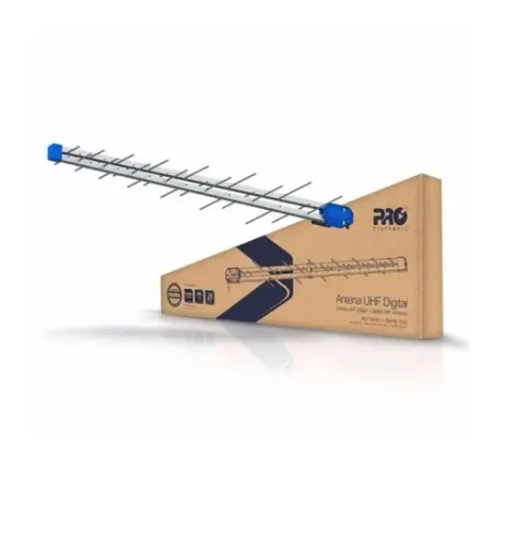 ANTENA EXTERNA TV DIGITAL 28 ELEMENTOS VHF / UHF PRO ELETRONIC PROHD-1040