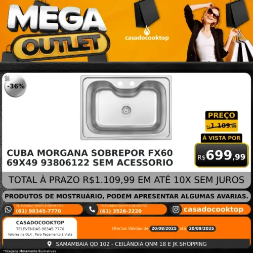 CUBA MORGANA SOBREPOR FX60 69X * SEM ACESSORIO *