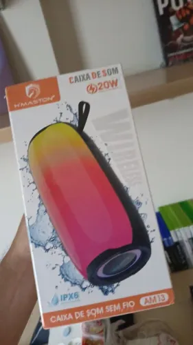Caixinha de Som Bluetooth H'MASTON 20W à prova d'água