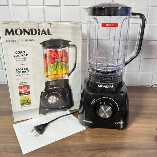 Liquidificador novo 550W de potência Mondial