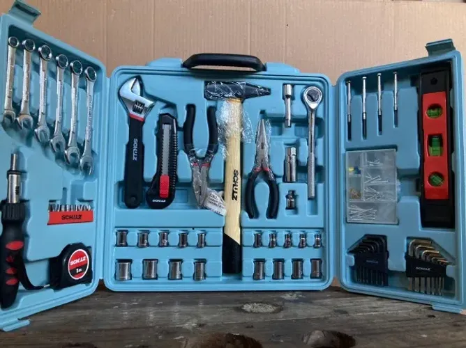 Kit De Ferramentas Com Maleta Dobrável 160 Peças - Schulz - pronta pra uso 