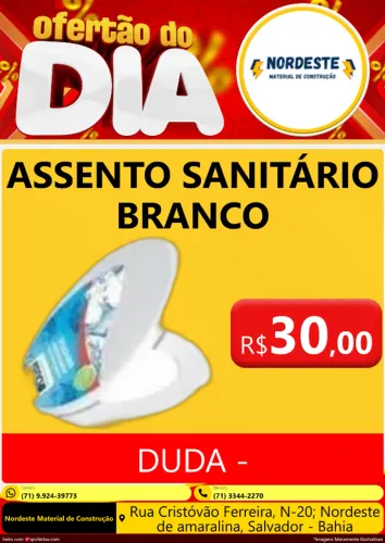 ASSENTO SANITARIO COMUM OVAL MARCA DUDA 