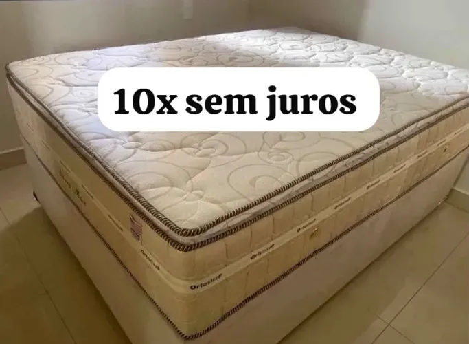 Cama box colchão de base 