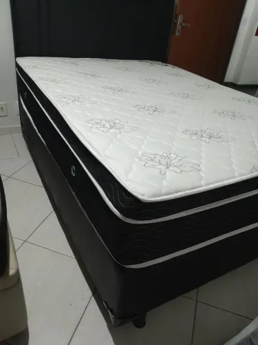 Cama Box Casal ORTOBOM Colchão Ortopédico