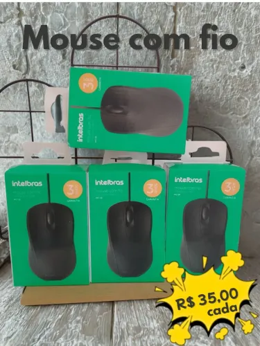 MOUSE com fio Intelbras - Lacrado