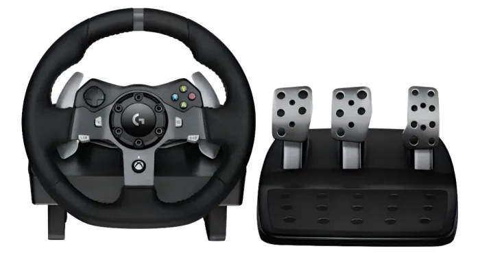 Volante gamer Logitech G G920 Driving Force G920 cor preto