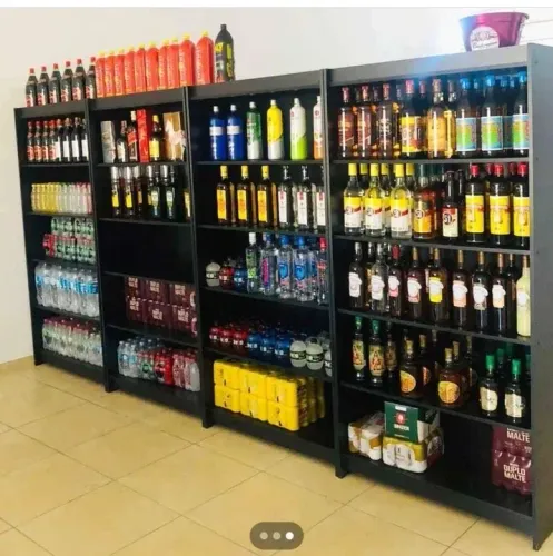 PRATELEIRA PRETA ADEGA/TABACARIA MDF