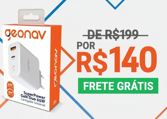 Carregador Geonav 65w
