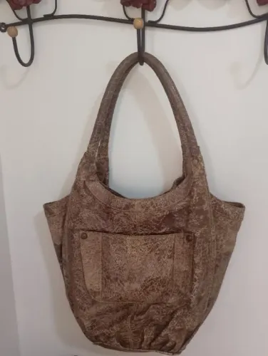 Bolsa feminina grande de ombro marron