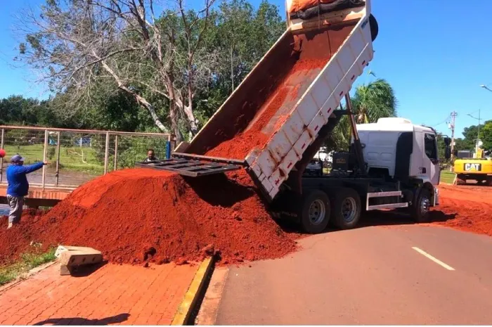 Cascalho para construção ( aterro)