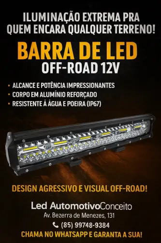 Barra de Led Off Road 7D