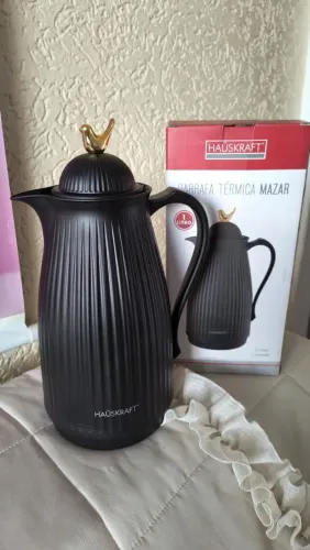 Garrafa Térmica Hauskraft 1 Litro -  Preta