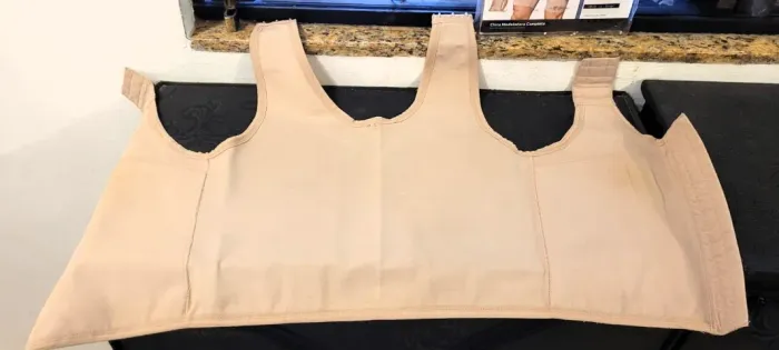 Colete Curto Pós Cirúrgico Masculino