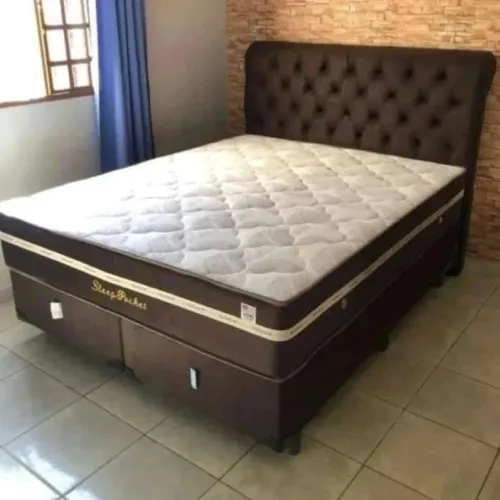 Colchão Queen + box bipartido 