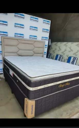 Cama box colchão e base 