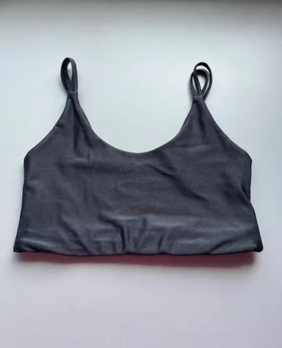 Top cinza tam P fitness