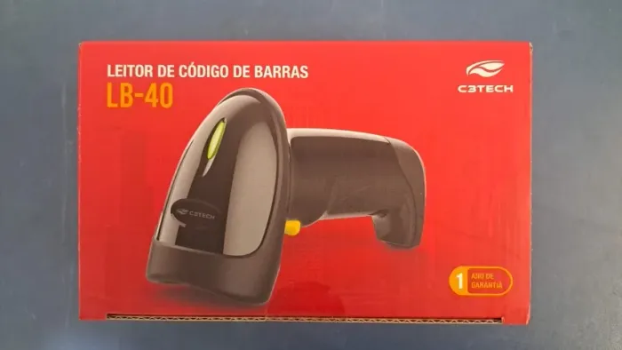 LEITOR DE CÓDIGO DE BARRAS LB-40 C3TECH NOVO LACRADO FRETE GRÁTIS PARA MACEIÓ