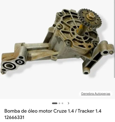 Bomba óleo cruze 1.4 turbo