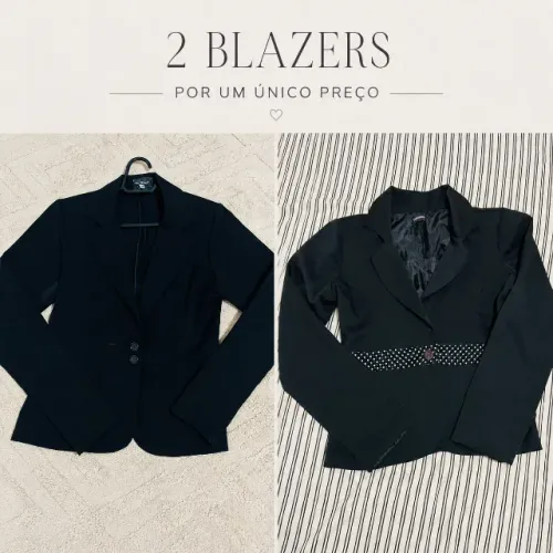 2 blazers femininos por 1 preço | tamanho p/m R$ 90