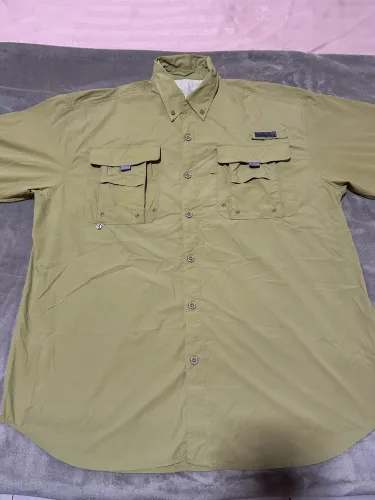 Camisa Pesca Mar Negro Classic Plus Masculina - Caqui - tam G - filtro uv