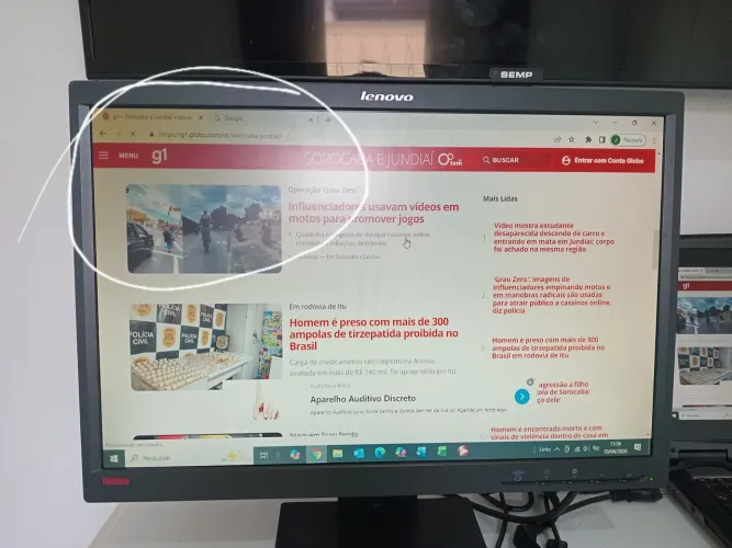 Monitor Lenovo 22 polegadas